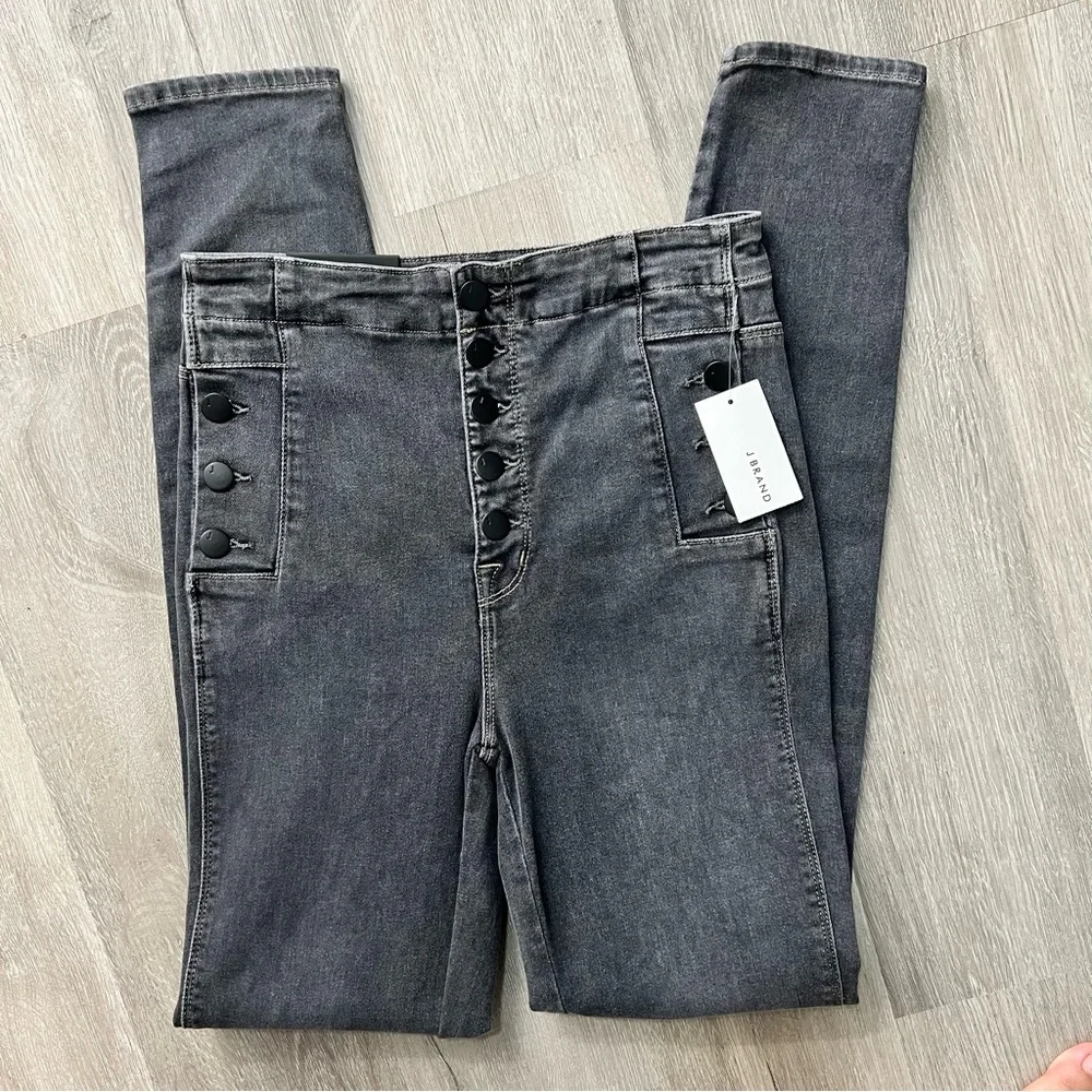 NWT J Brand Natasha Obsucra Sky High Super Skinny Denim Jeans Ankle Crop 26 - Picture 10 of 14